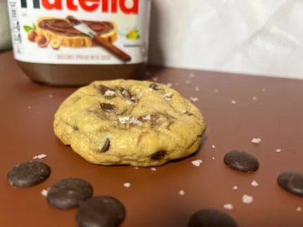 Sourdough Chocolate Chip Cookies Stuffed With Nutella.